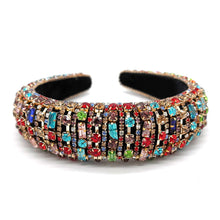 Load image into Gallery viewer, SPARKLY RAINBOW PADDED HEADBAND