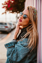 Load image into Gallery viewer, SPARKLY RAINBOW PADDED HEADBAND