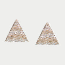 Load image into Gallery viewer, SPARKLY RHINESTONE TRIANGLE EARRINGS