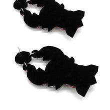 Load image into Gallery viewer, RED LOBSTER BEADED EARRINGS