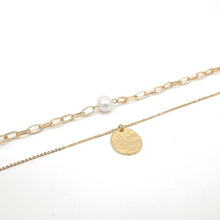 Load image into Gallery viewer, COIN & PEARL NECKLACE SET
