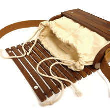Load image into Gallery viewer, WOODEN RECTANGLE CROSS BAG