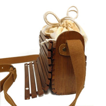 Load image into Gallery viewer, WOODEN RECTANGLE CROSS BAG