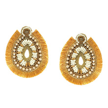 Load image into Gallery viewer, WATERDROP SHAPE TASSEL EARRINGS