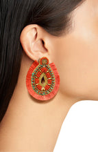 Load image into Gallery viewer, WATERDROP SHAPE TASSEL EARRINGS