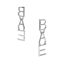 Load image into Gallery viewer, BAE LETTER METAL DROP EARRINGS