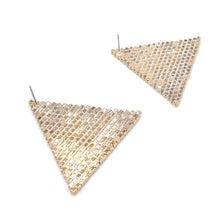 Load image into Gallery viewer, SPARKLY RHINESTONE TRIANGLE EARRINGS