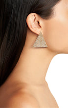 Load image into Gallery viewer, SPARKLY RHINESTONE TRIANGLE EARRINGS