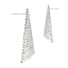Load image into Gallery viewer, SPARKLY RHINESTONE TRIANGLE EARRINGS