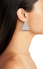 Load image into Gallery viewer, SPARKLY RHINESTONE TRIANGLE EARRINGS