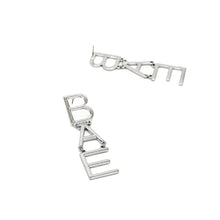 Load image into Gallery viewer, BAE LETTER METAL DROP EARRINGS