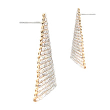Load image into Gallery viewer, SPARKLY RHINESTONE TRIANGLE EARRINGS