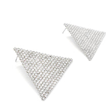 Load image into Gallery viewer, SPARKLY RHINESTONE TRIANGLE EARRINGS