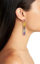 Load image into Gallery viewer, RAINBOW RHINESTONE FRINGE ARRINGS