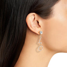 Load image into Gallery viewer, LOVER CUBIC ZIRCONIA LETTER DROP EARRINGS