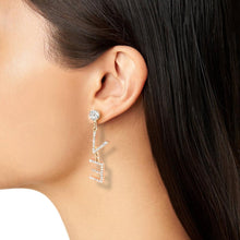 Load image into Gallery viewer, LOVER CUBIC ZIRCONIA LETTER DROP EARRINGS