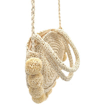 Load image into Gallery viewer, STRAW POMPOM SHOULDER CROSS BAG