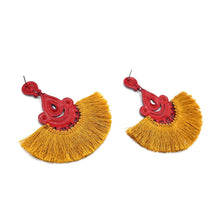 Load image into Gallery viewer, RHINESTONE DELICATED TASSEL EARRINGS