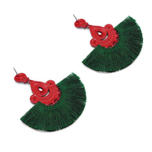 Load image into Gallery viewer, RHINESTONE DELICATED TASSEL EARRINGS