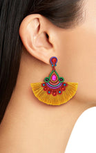 Load image into Gallery viewer, RHINESTONE DELICATED TASSEL EARRINGS
