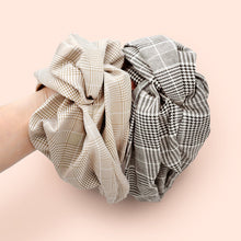 Load image into Gallery viewer, CHECK PATTERN TWISTED TURBAN HEADBAND