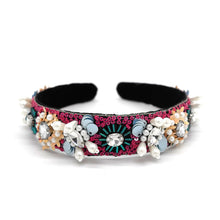 Load image into Gallery viewer, FLORAL BEADED DELICATED HEADBAND