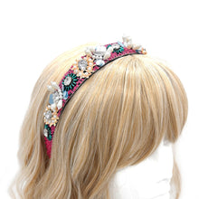 Load image into Gallery viewer, FLORAL BEADED DELICATED HEADBAND