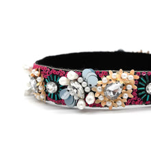 Load image into Gallery viewer, FLORAL BEADED DELICATED HEADBAND