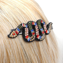 Load image into Gallery viewer, SNAKE SPARKLY RHINESTONE HAIR CLIP