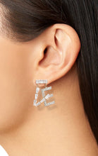 Load image into Gallery viewer, LOVE CUBIC ZIRCONIA LETTER DROP EARRINGS