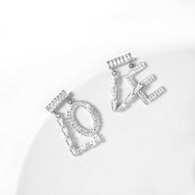 Load image into Gallery viewer, LOVE CUBIC ZIRCONIA LETTER DROP EARRINGS