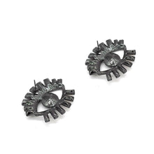 Load image into Gallery viewer, EVIL EYES CRYSTAL STUD EARRINGS