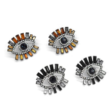 Load image into Gallery viewer, EVIL EYES CRYSTAL STUD EARRINGS