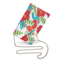 Load image into Gallery viewer, TROPICAL PATTERN BEADED CROSS CLUTCH BAG