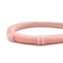 Load image into Gallery viewer, BEADED BLUSH THIN PADDED HEADBAND