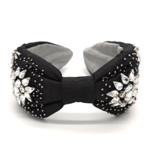 Load image into Gallery viewer, SPARKLY SHOOTING STAR BEADED BLACK HEADBAND