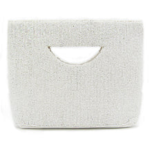 Load image into Gallery viewer, BEADED SEASHELL PATTERNED TOTE MINI BAG
