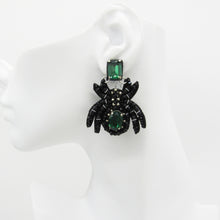 Load image into Gallery viewer, HALLOWEEN STATEMENT EARRINGS – BEADED SPIDER, PUMPKIN, WITCH HAT &amp; BAT DESIGNS
