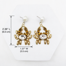 Load image into Gallery viewer, HALLOWEEN STATEMENT EARRINGS – BEADED SPIDER, PUMPKIN, WITCH HAT &amp; BAT DESIGNS
