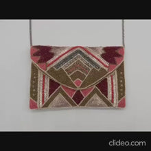 Load and play video in Gallery viewer, HANDMADE BEADED ART DECO CLUTCH, EVENING BAG, PARTY STATEMENT

