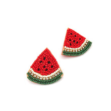 Load image into Gallery viewer, WATERMELLON BEAD SUMMER EARRINGS FOR WOMEN&#39;S UNIQUE FASHION ACCESSORIES
