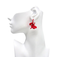 Load image into Gallery viewer, RED FLOWER EARRINGS FOR SPRING WOMEN&#39;S DAILY FASHION ACCESSORIES
