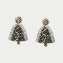 Load image into Gallery viewer, CHRISTMAS TREE STATEMENT EARRINGS, WOMEN UNIQUE PARTY FASHION EARRINGS
