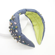 Load image into Gallery viewer, MULTI STONE EMBELLISHED STATEMENT HEADBAND
