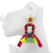 Load image into Gallery viewer, MULTI STATEMENT TROPICAL SUMMER PARTY EARRINGS
