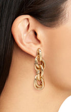 Load image into Gallery viewer, METAL LINKED CHAIN  DROP EARRINGS
