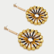 Load image into Gallery viewer, CELLULOID ROUND DROP EARRINGS
