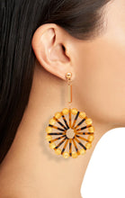 Load image into Gallery viewer, CELLULOID ROUND DROP EARRINGS
