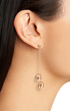 Load image into Gallery viewer, FLOWER DROP METAL STATEMENT EARRING
