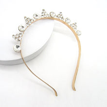 Load image into Gallery viewer, RHINESTONE HOLIDAY PARTY TIARA HEADBAND, FOR WOMEN UNIQUE FASHION ASIR ACCESSORIES
